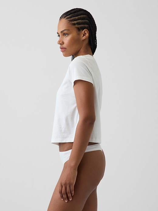 Image number 2 showing, Softest Organic Stretch Cotton Thong