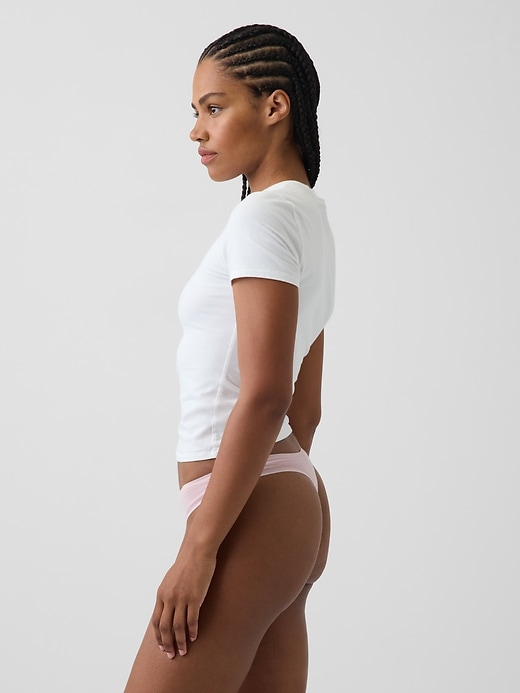 Image number 2 showing, MadeSoft Organic Stretch Cotton Thong