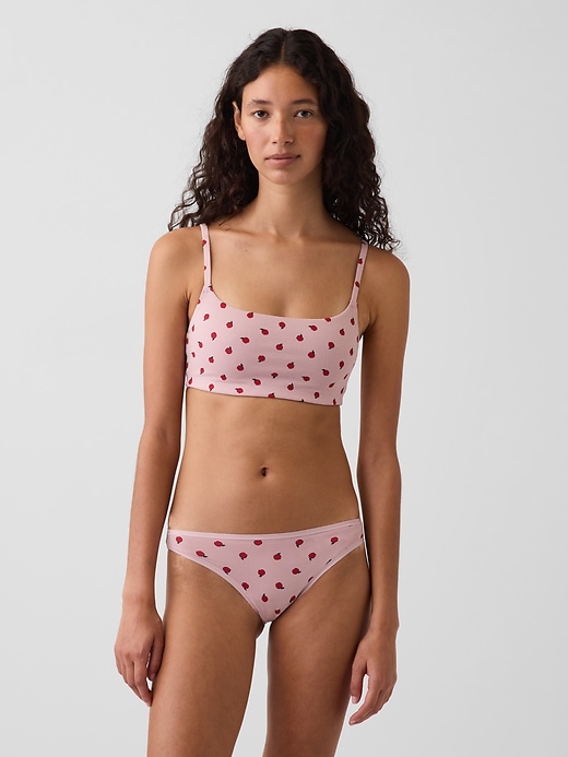 Image number 1 showing, Softest Organic Stretch Cotton Scoop Bralette