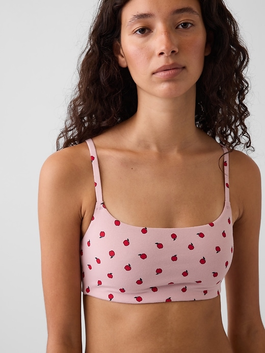 Image number 3 showing, Softest Organic Stretch Cotton Scoop Bralette