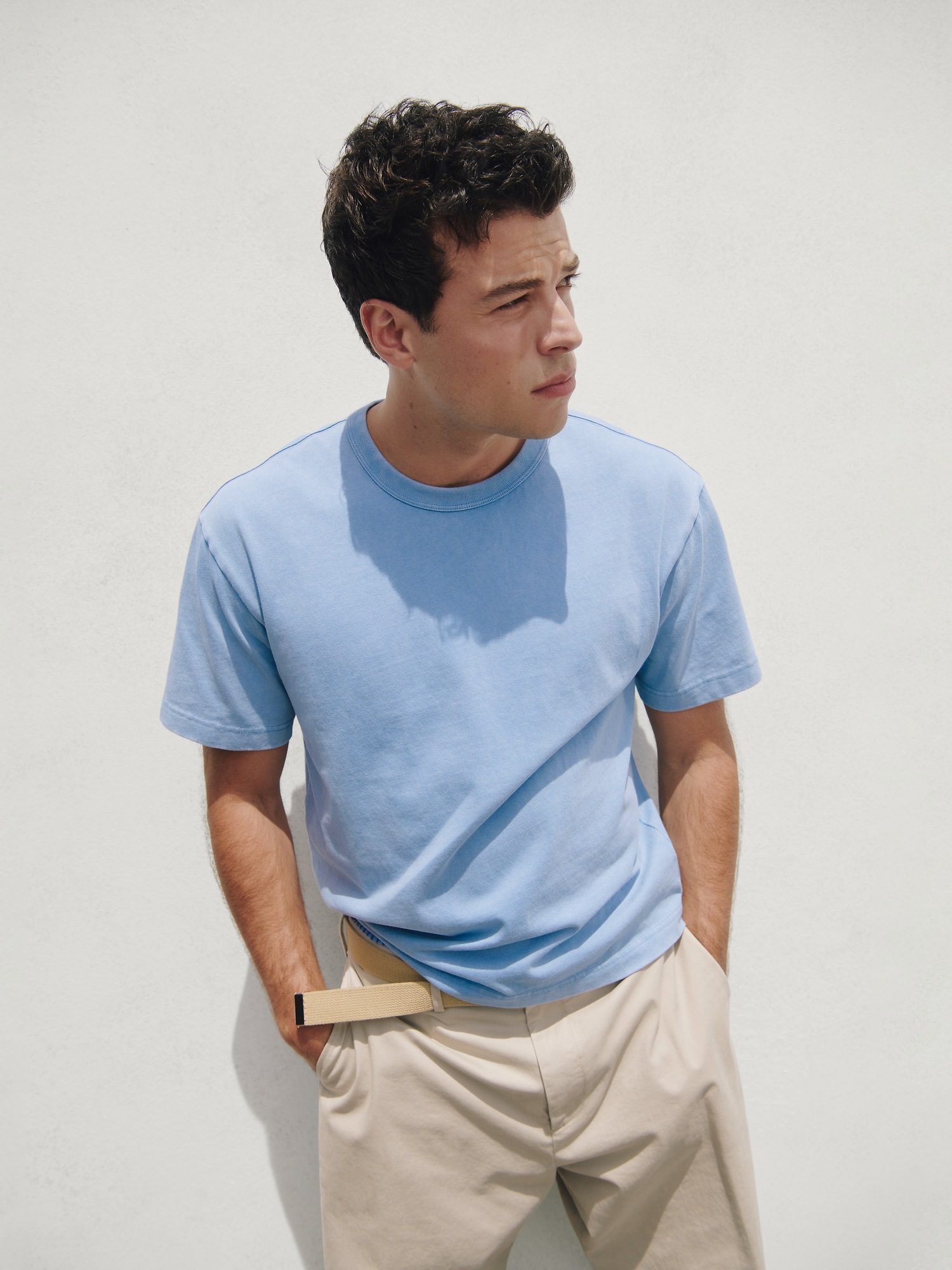 Мужские футболки Gap Adult Heavyweight Crop T-Shirt — фото 6