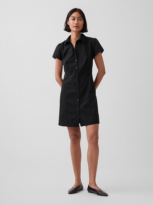 Image number 1 showing, Empire-Waist Mini Shirtdress