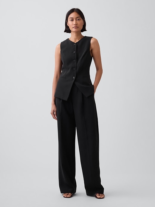 Image number 2 showing, High-Neck Longline Vest