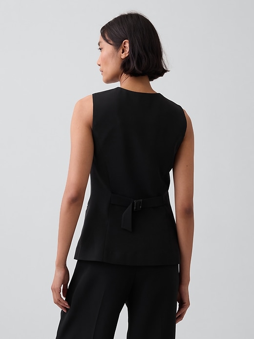 Image number 3 showing, High-Neck Longline Vest