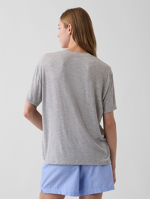 Image number 2 showing, Softest Modal Oversized PJ T-Shirt