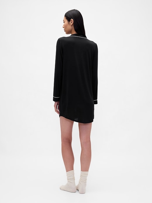 Image number 2 showing, MadeSoft Modal PJ Shirtdress