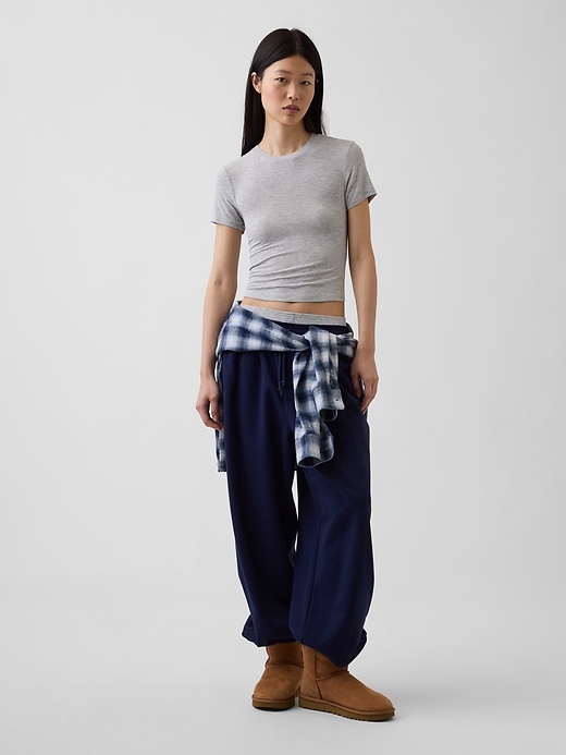 Image number 5 showing, Softest UltraFine Rib Modal PJ T-Shirt