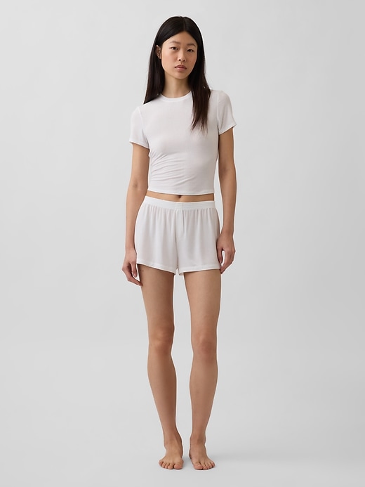 Image number 2 showing, MadeSoft Modal Rib PJ T-Shirt