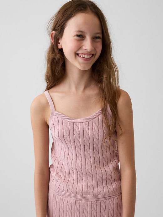 Image number 1 showing, Kids Cable-Knit Sweater Cami