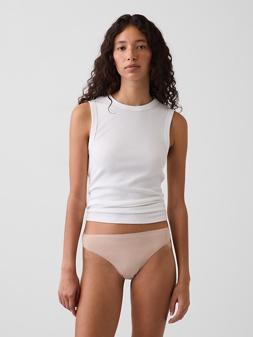 Image number 1 showing, MadeSoft Organic Stretch Cotton Thong