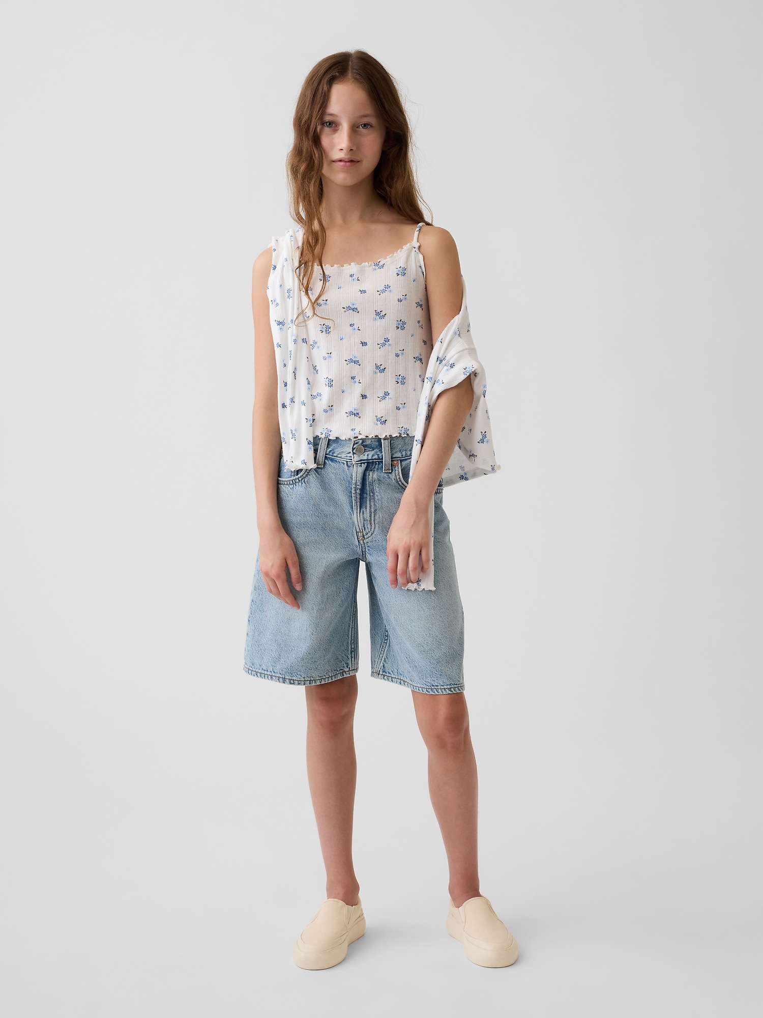 Детские топы Gap Kids Pointelle Rib Cami — фото 4