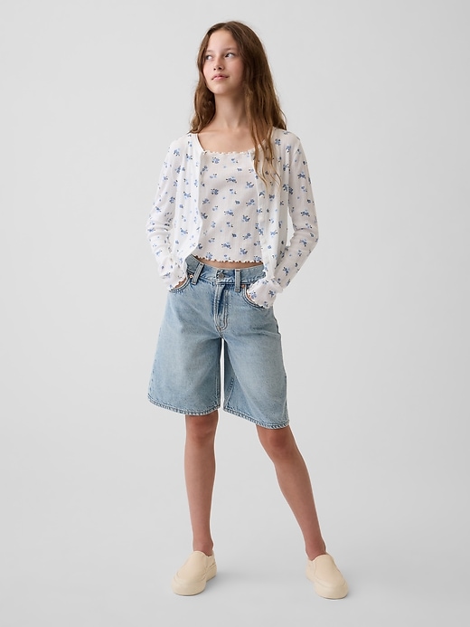 Image number 4 showing, Kids Pointelle Rib Cardigan
