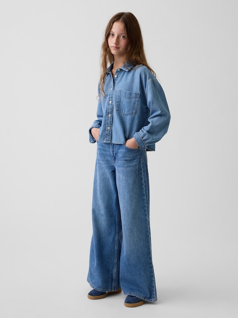 Kids Low Rise Baggy Jeans