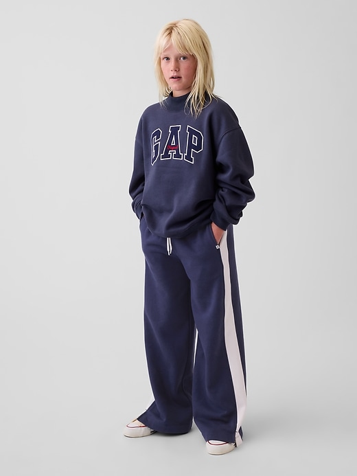 Image number 3 showing, Kids VintageSoft Oversized Mockneck Logo Sweatshirt
