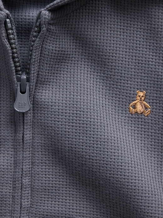 Image number 5 showing, Baby & Toddler Waffle Zip Hoodie