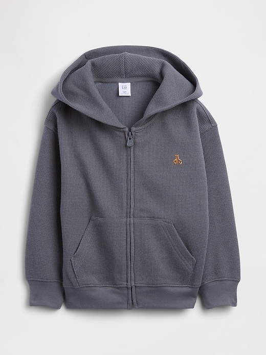 Image number 3 showing, Baby & Toddler Waffle Zip Hoodie