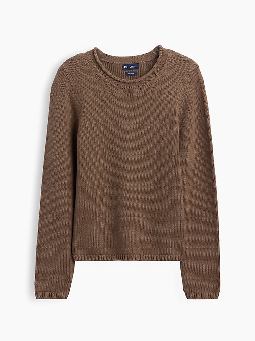 Image number 2 showing, 100% Cotton Rollneck Sweater
