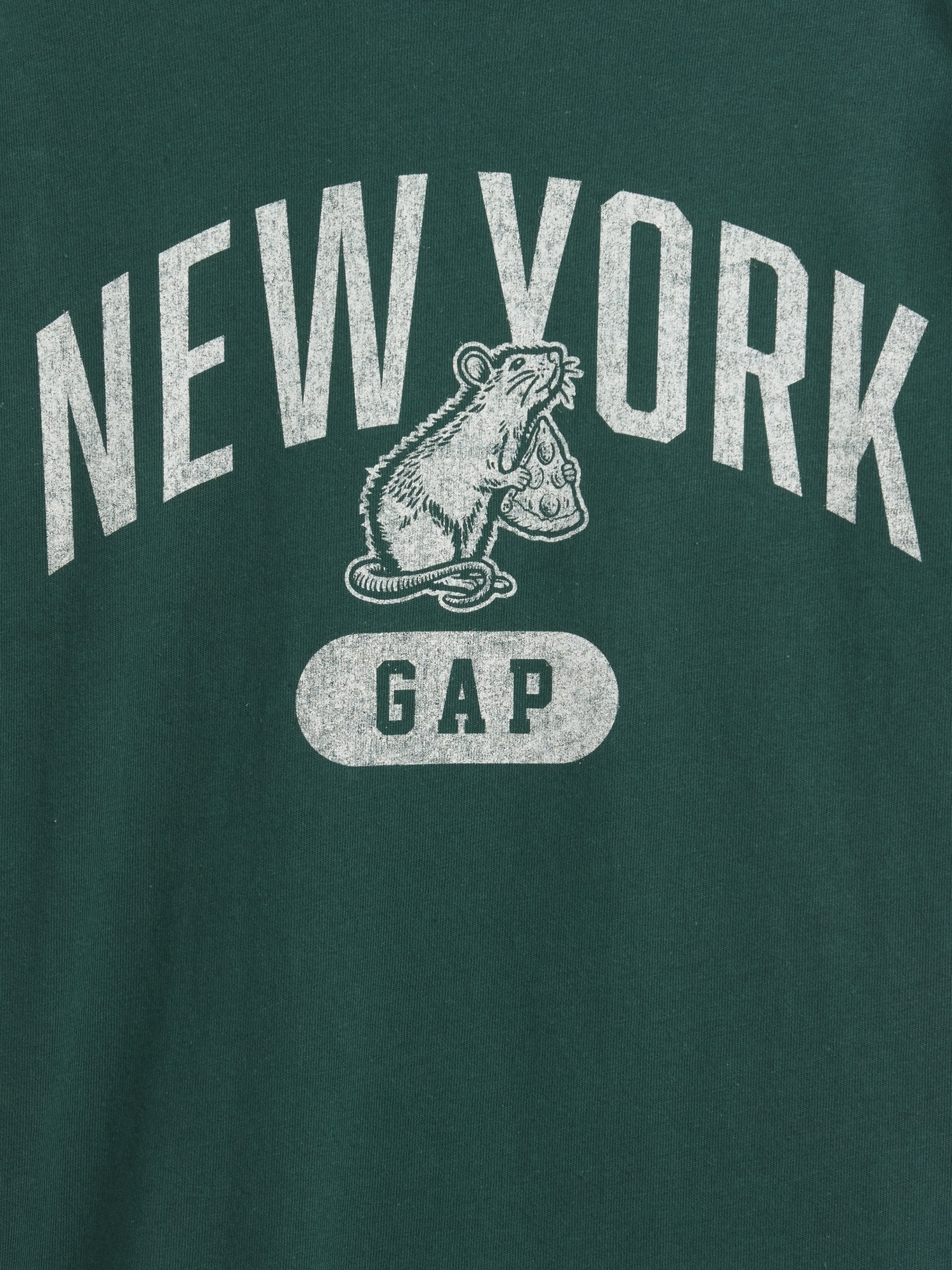 Детские футболки Gap Kids Relaxed New York Graphic Ringer T-Shirt — фото 2