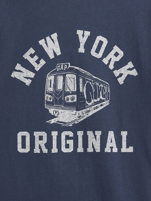 Image number 3 showing, Kids Relaxed New York Graphic Ringer T-Shirt