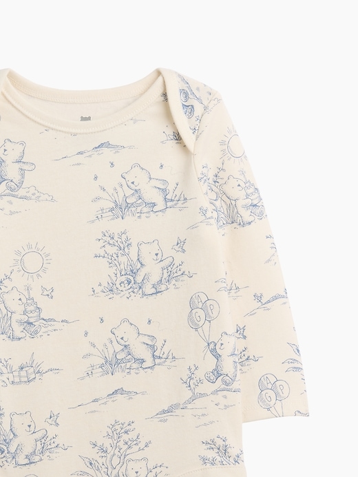 Image number 3 showing, Baby First Favorites Organic Cotton Bear Toile Bodysuit