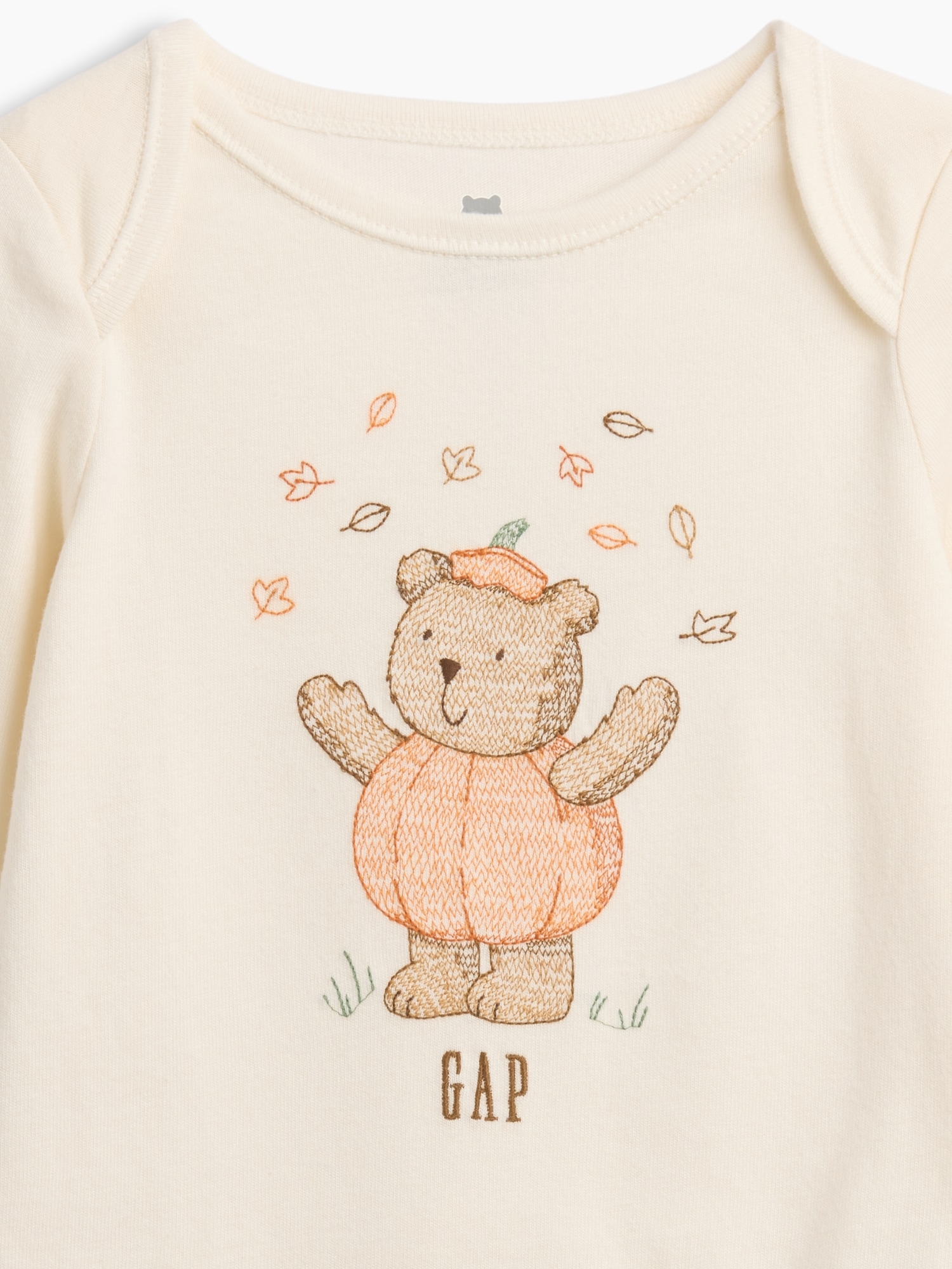Baby First Favorites Organic Cotton Halloween Bear Bodysuit