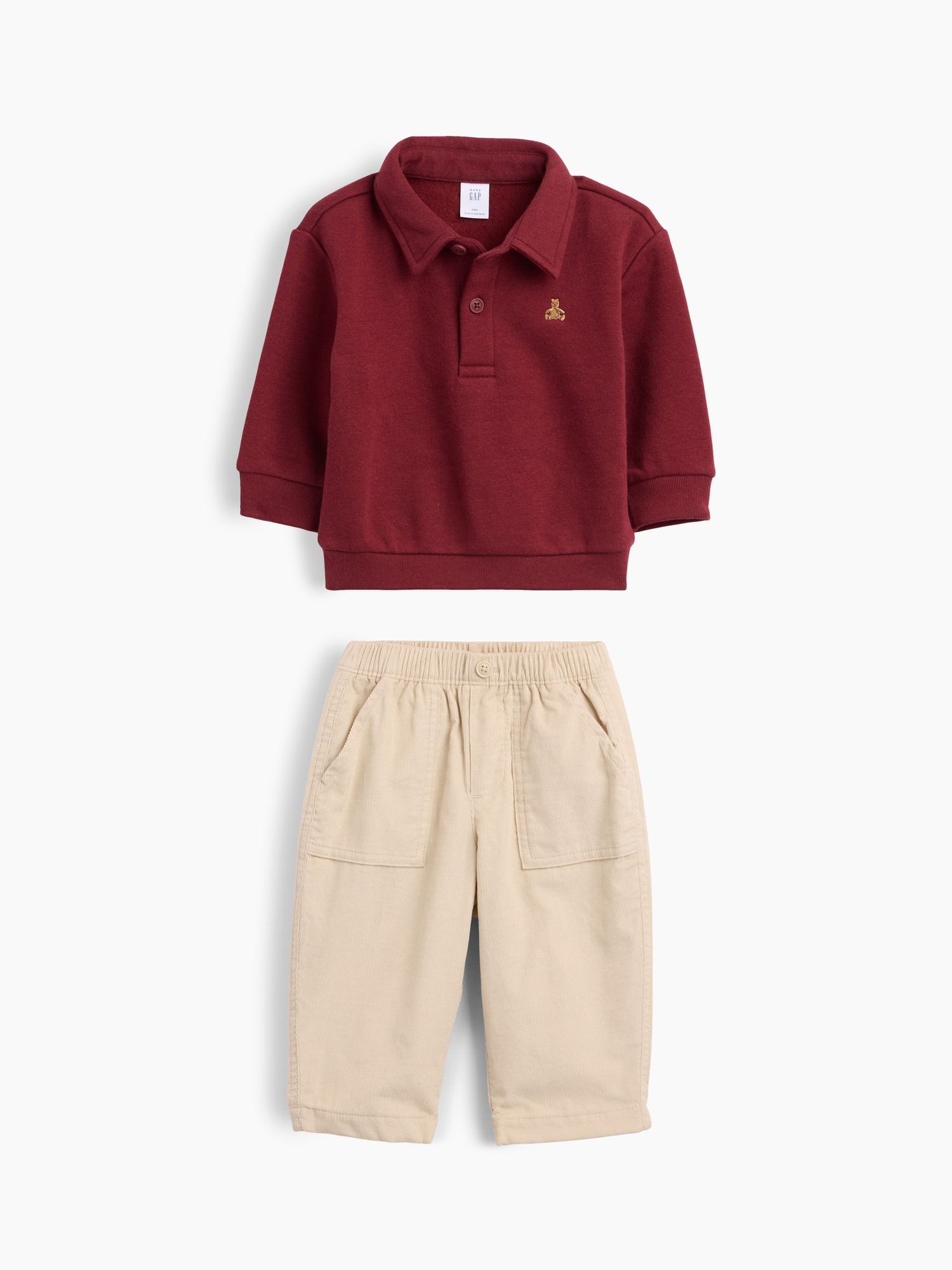 Gap Baby VintageSoft Polo Outfit Set
