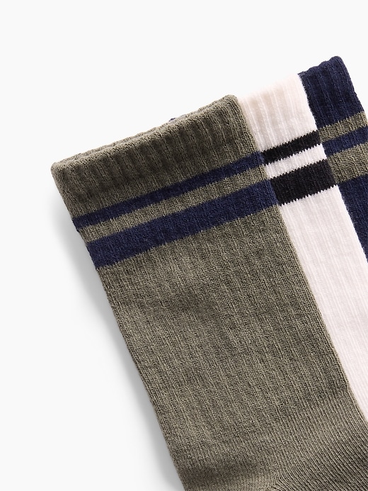Image number 2 showing, Kids Varsity Crew Socks (3-Pack)