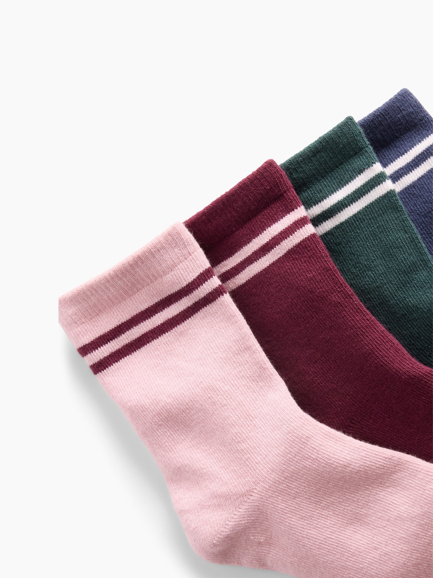 Детские носки Gap Varsity в полоску, набор из 4 пар, цвет: Разноцветный — фото 2