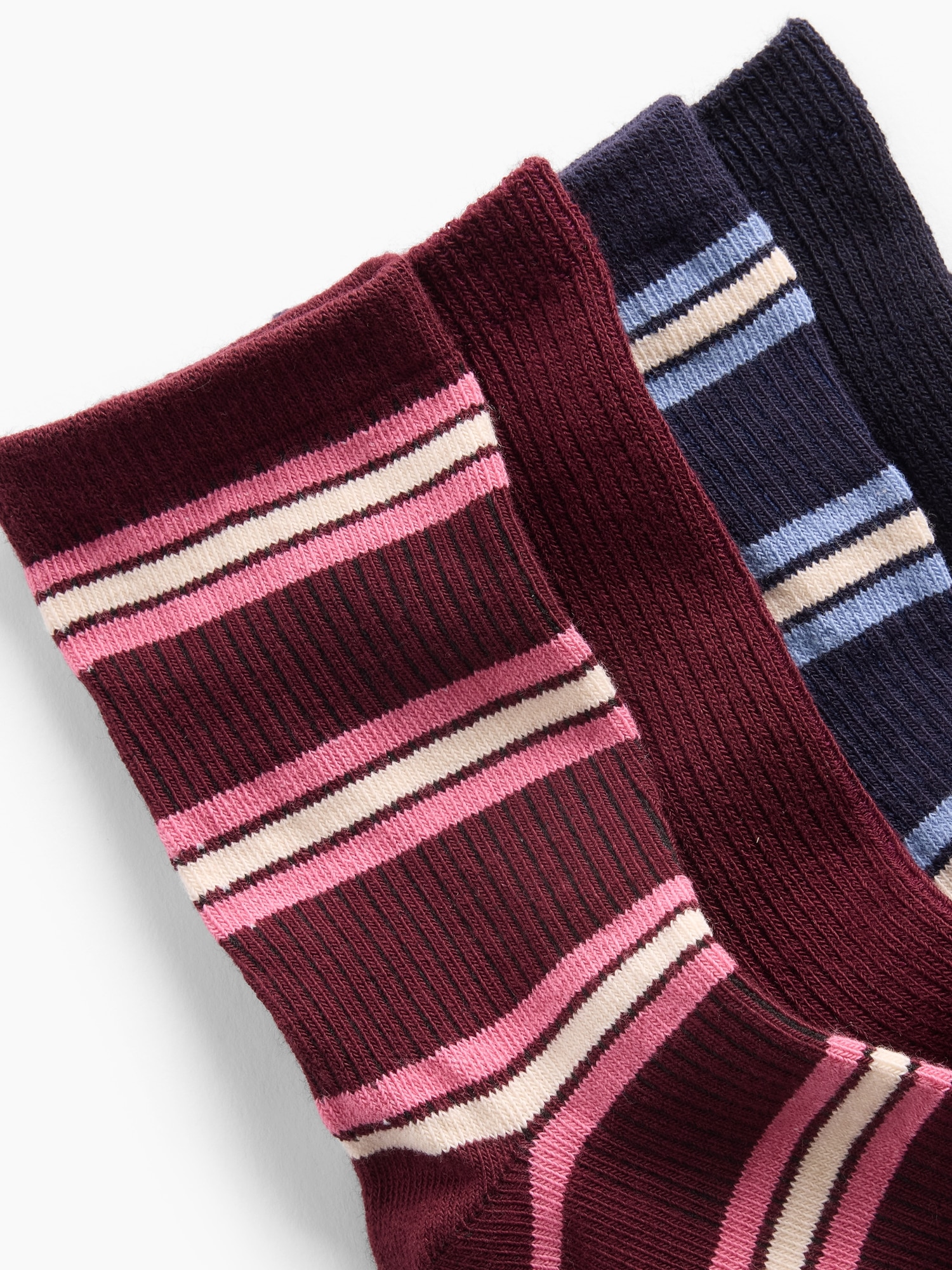 Kids Rib Crew Socks (4-Pack