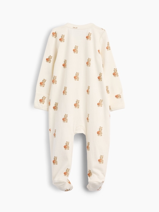 Image number 2 showing, Baby Organic Cotton Print Footed One-Piece