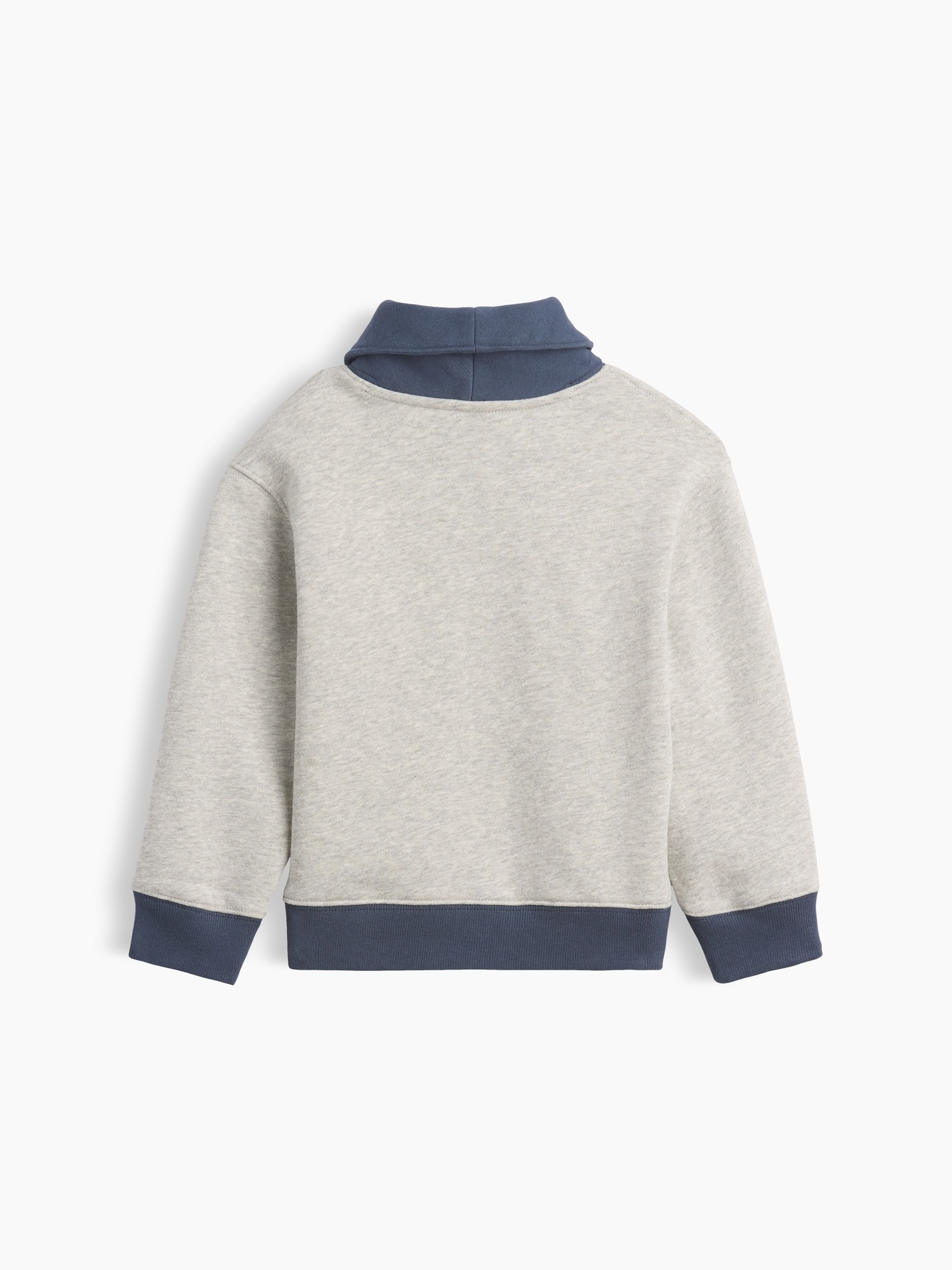 Кардиган Gap VintageSoft Varsity Shawl Cardigan для малышей, цвет: Серый — фото 2
