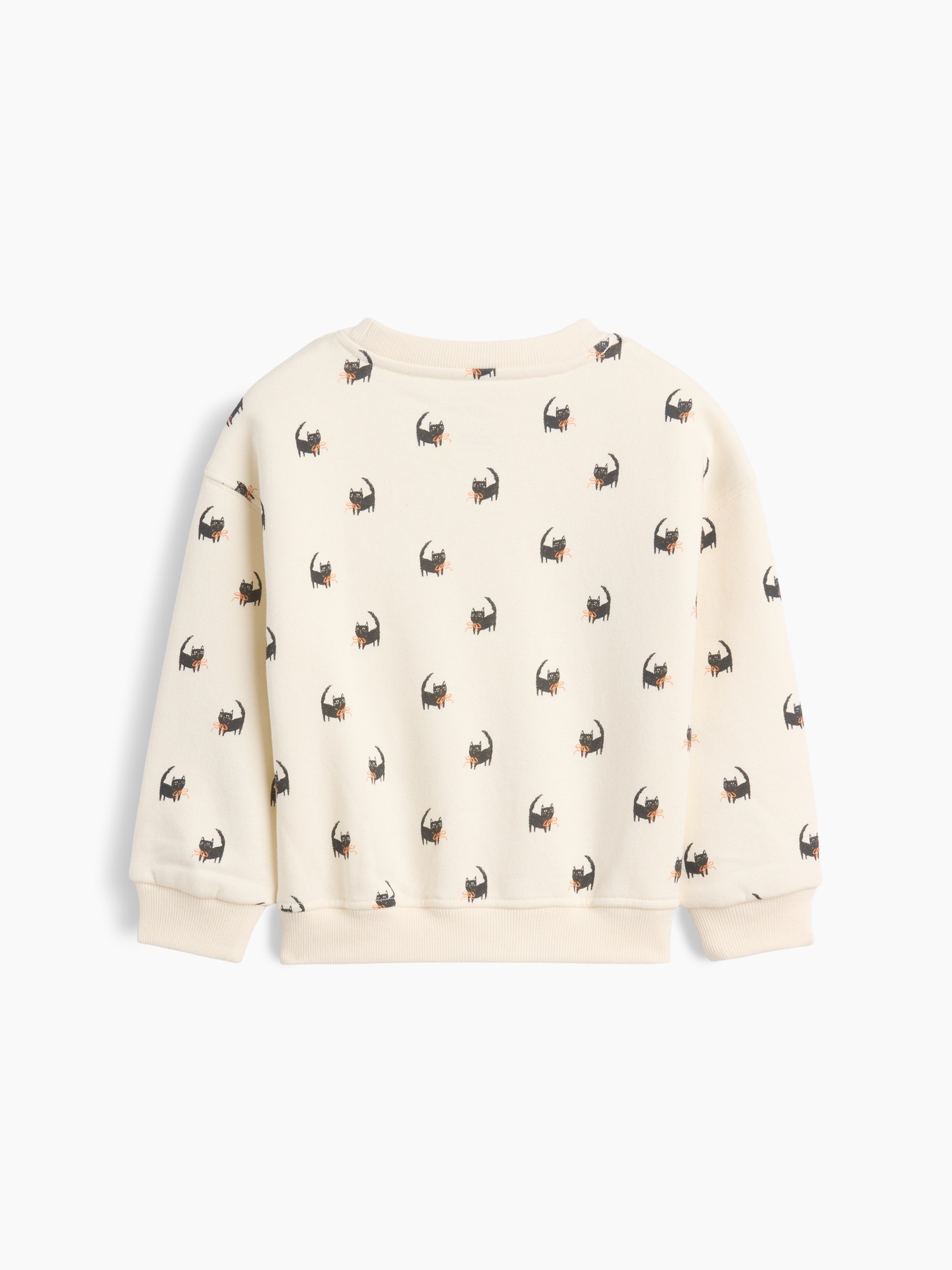 Свитшот Gap VintageSoft Meow Cat Sweatshirt для малышей, цвет: Слоновая кость морозный — фото 2
