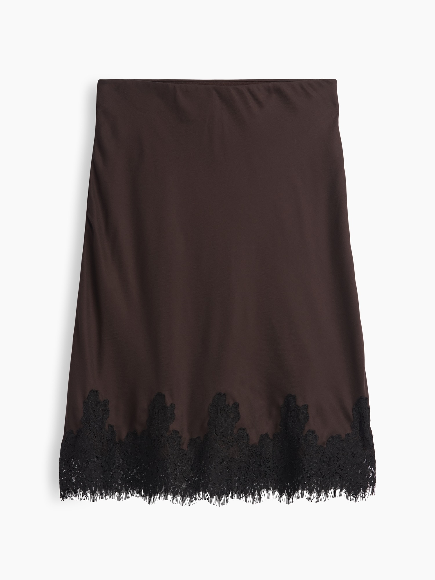 Женские юбки Gap Lace-Hem Easy Knee-Length Skirt — фото 4