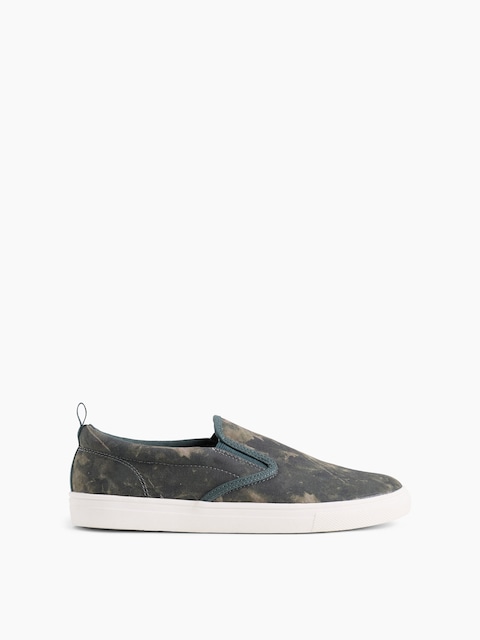 Kids Canvas Camo Slip-On Sneakers