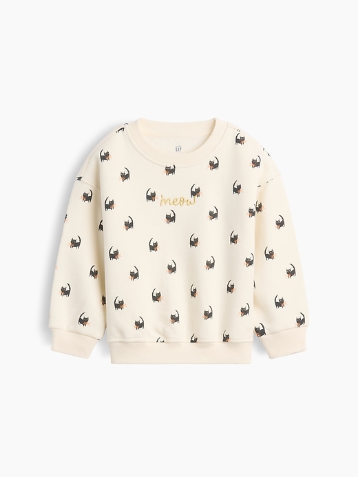 Image number 1 showing, Baby & Toddler VintageSoft Meow Cat Sweatshirt