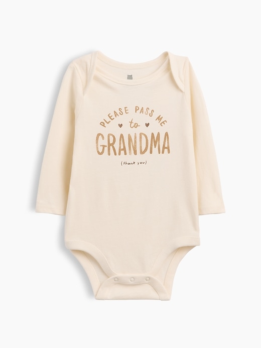Image number 1 showing, Baby Organic Cotton Family Graphic Bodysuit