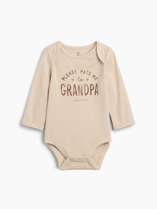 Image number 1 showing, Baby Organic Cotton Family Graphic Bodysuit