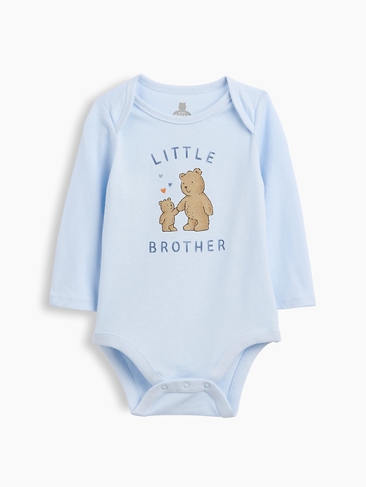 Image number 1 showing, Baby Organic Cotton Family Graphic Bodysuit