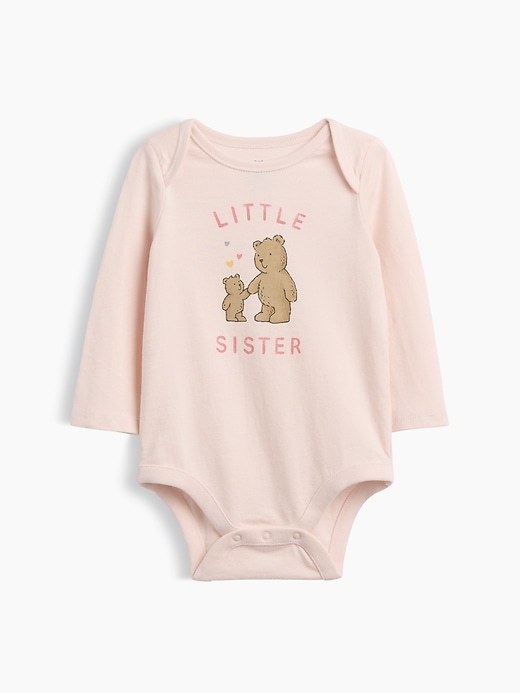 Image number 1 showing, Baby Organic Cotton Family Graphic Bodysuit