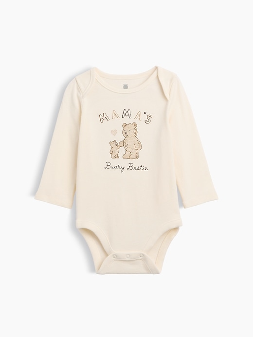 Image number 1 showing, Baby Organic Cotton Family Graphic Bodysuit