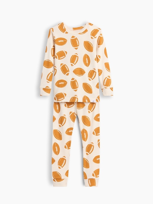 Image number 1 showing, Baby & Toddler Organic Brushed Cotton Football PJ Set