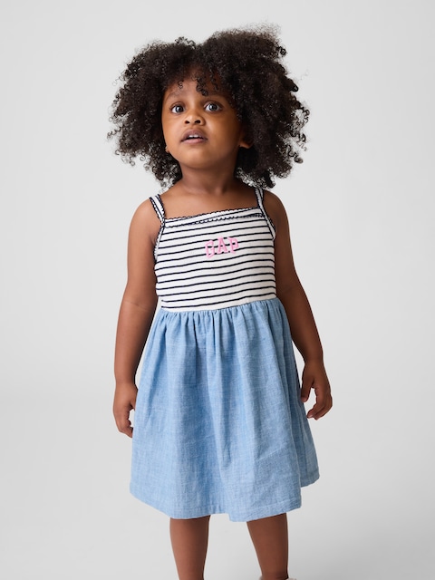 Baby & Toddler Mixed Media Apron Dress