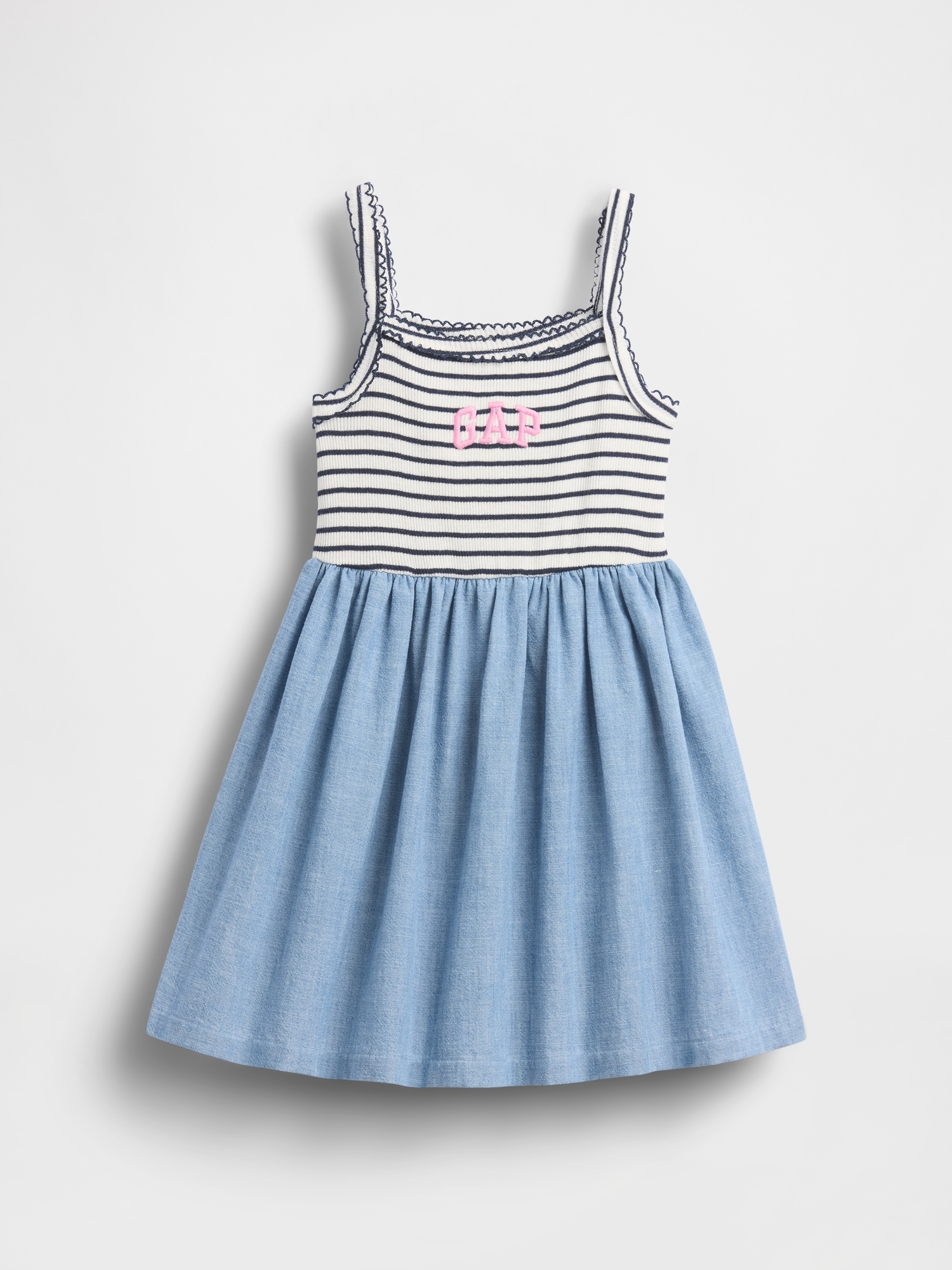 Детские платья Gap Baby & Toddler Mixed Media Apron Dress — фото 2