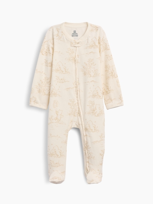 Image number 1 showing, Baby First Favorites Organic Cotton Footed One-Piece