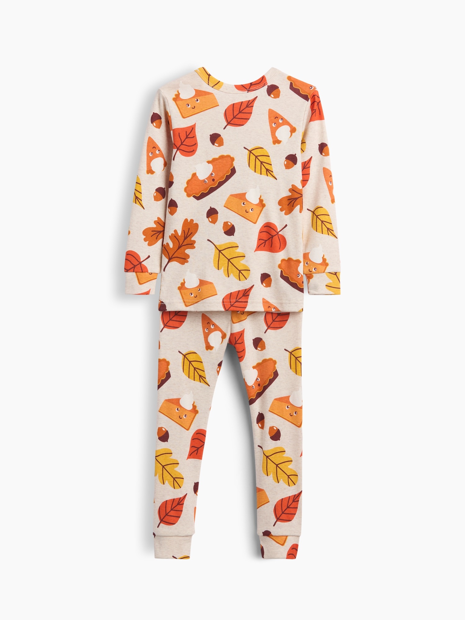 Пижамный комплект Autumn для детей, хлопок — Gap, цвет: Pumpkin Spice — фото 2