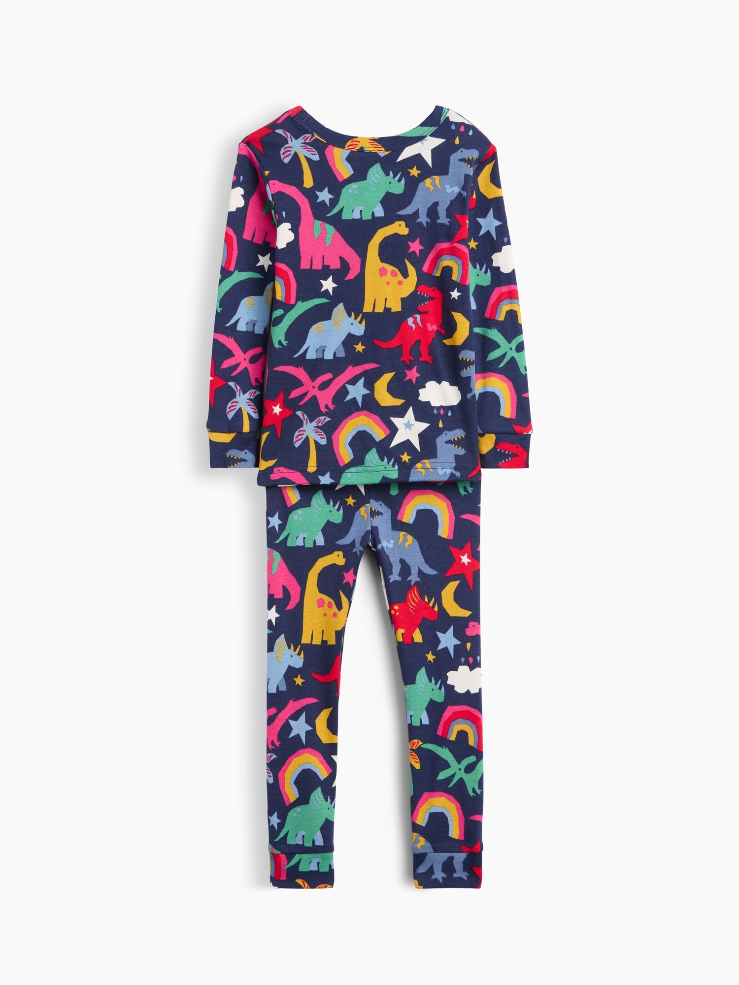Baby & Toddler Organic Brushed Cotton Rainbow Dino PJ Set