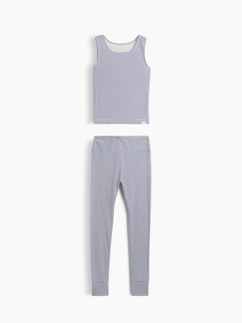 Kids Organic Brushed Cotton Tank & Leggings PJ Set