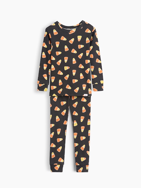 Baby & Toddler Organic Brushed Cotton Candy Corn PJ Set