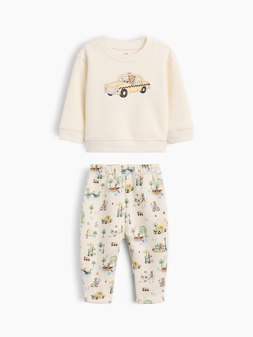 Image number 1 showing, Baby VintageSoft Brannan Bear Logo Sweat Set