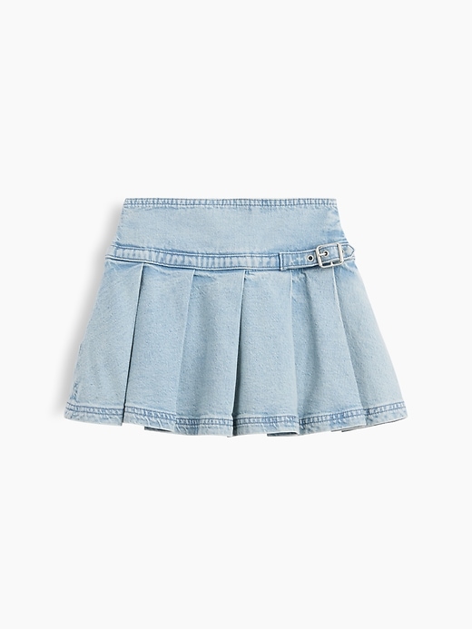 Image number 2 showing, Kids Denim Pleated Mini Skirt